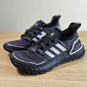 Adidas Ultraboost 20 Cold Ready Running Shoes Women’s 6 Black Silver Q46487 New